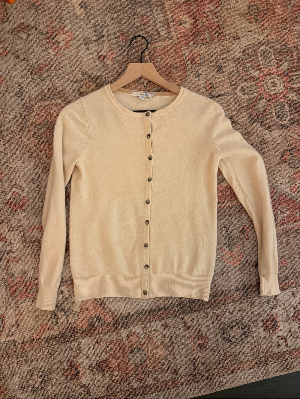 Boden 100% Cashmere Cream Cardigan